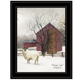 Trendy Decor 4U "Winter Coat" Framed Wall Art; Modern Home Decor Framed Print for Living Room; Bedroom & Farmhouse Wall Decoration by Billy Jacobs