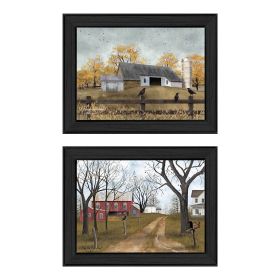 Trendy Decor 4U "Country Roads" Framed Wall Art; Modern Home Decor Framed Print for Living Room; Bedroom & Farmhouse Wall Decoration by Billy Jacobs