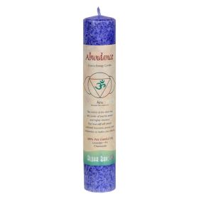 Aloha Bay - Chakra Pillar Candle Abundance Indigo - 1 Candle