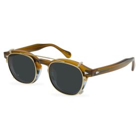 Classic American Vintage Clip Sunglasses (Option: Color6)