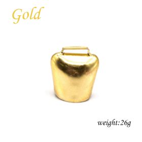 Thickened Cow And Sheep Bell Accessories Craft Decorative Pendant (Option: Gold-S)