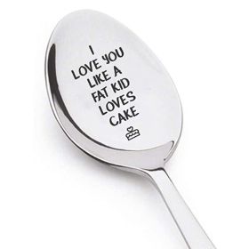 Valentine's Day Gift Engraved Stainless Steel Long-handled Spoon (Option: 5 Style)