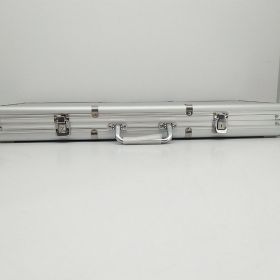 Stylish Aluminum Alloy Portable Toolbox (Option: Silver-565x215x65mm)