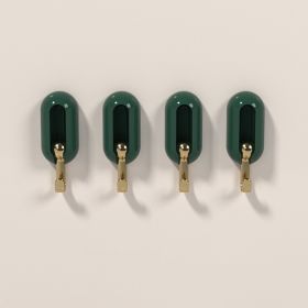 Strong Adhesive Wall Hook Without Punching (Color: Green)