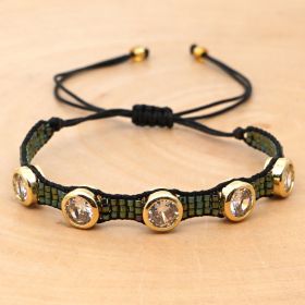 Fashion Rice Ball Handwoven Bracelet (Option: MIB190544C)