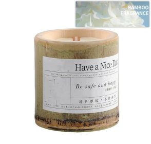 Indoor Long-lasting Bamboo Fragrance Aromatherapy Candle Gift (Option: Kunlun Boiled Snow-S)