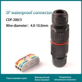 Male Female Waterproof Connector Wire Terminal Device (Option: CDF2003P)