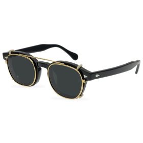 Classic American Vintage Clip Sunglasses (Option: Color1)