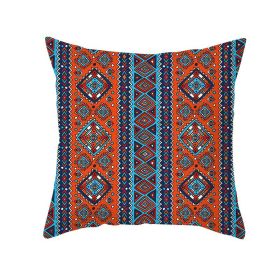 Fashionable Geometric Retro Linen Pillowcase (Option: 11 Style-45X45cm)