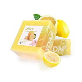 Natural Handmade Goat's Milk Silk Cleansing Soap Cleansing Bath (Option: Lemon-English Tags)