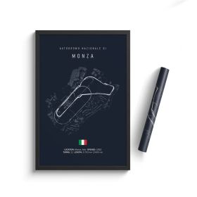 Formula One Racing Track Wall Canvas Painting (Option: 8 Style-60x80cm)