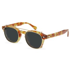 Classic American Vintage Clip Sunglasses (Option: Color5)