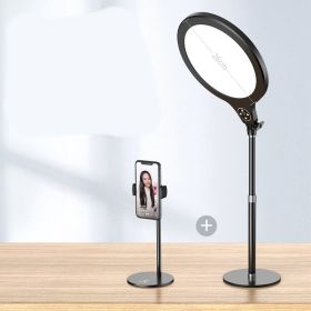 Photo Full Screen Beauty Lamp Mobile Phone Telescopic Desktop Floor Fill Light Bracket (Option: 2 Style-USB)