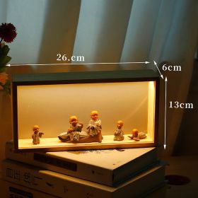 Bedside Night Light Box Astronaut Small Decoration (Option: Little monk-USB)