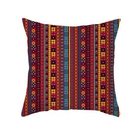 Fashionable Geometric Retro Linen Pillowcase (Option: 15 Style-45X45cm)