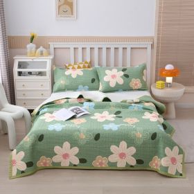 New Cotton Bed Cover Three-piece Set (Option: Spring garden-Three piece set 230x250cm)