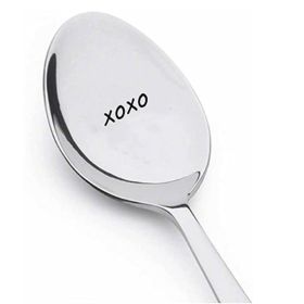 Valentine's Day Gift Engraved Stainless Steel Long-handled Spoon (Option: 4 Style)