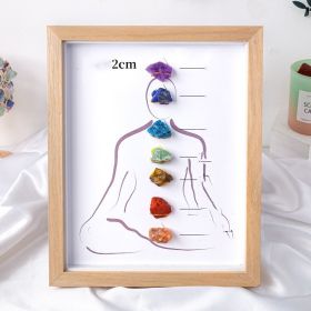 Natural Crystal Rolling Stone Frame Decoration (Option: Natural crystal original stone)