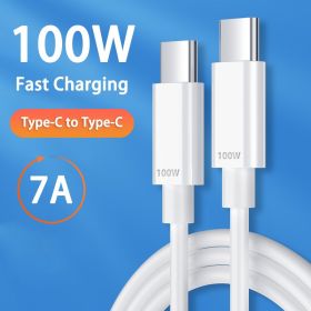 Fast Charging With Chip Data Cable (Option: White-100W-2m)