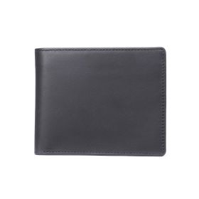 Men's Handmade Vintage Leather Anti-theft Brush Money Clip (Color: Black)