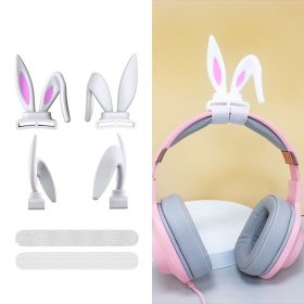 Universal Headband Accessory For Headphones (Option: Rabbit EarsWhite)