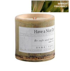 Indoor Long-lasting Bamboo Fragrance Aromatherapy Candle Gift (Option: Mosquito repellent citronella-L)