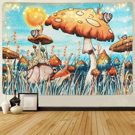 Living Room Bedroom Cartoon Snail Mushroom Print Decorative Tapestry (Option: 4 Style-150x200CM)