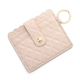 Women's Fashion Simple Leather Wallet Coin Purse (Option: D5 Diamond Beige)