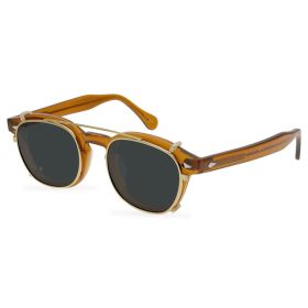 Classic American Vintage Clip Sunglasses (Option: Color4)