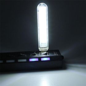 LED Light Mobile Power Dormitory Light Portable Double-sided Light (Option: Positive white light-1PCS-USB)