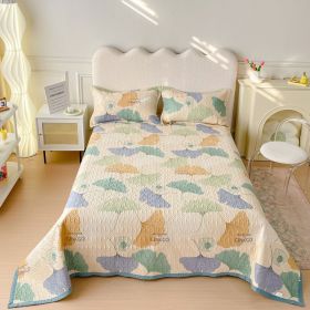 New Cotton Bed Cover Three-piece Set (Option: Early autumn ginkgo-Three piece set 230x250cm)