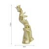 Home Decoration Resin Sculpture Statue Living Room Wine Cabinet Modern Fashion Hand-held Rose Ornaments Golden Crafts Gift