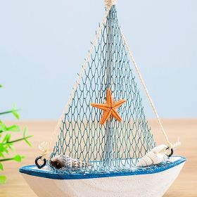 1pc Boat Shaped Decoration Craft (Style: Boat - Starfish)