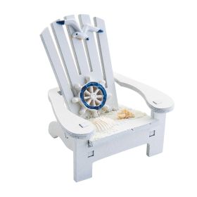 Beach Chair Home Decoration Creative Cute Ocean Beach Chair Ornament Wooden Craft Mini Miniature Kids Toy Decoraciâˆšâ‰¥n Hogar (Ships From: China, Color: C)