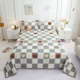 New Cotton Bed Cover Three-piece Set (Option: Butch Bear-Three piece set 230x250cm)