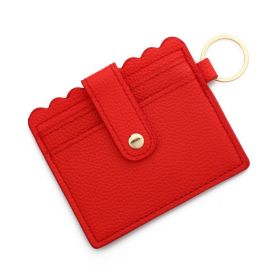 Women's Fashion Simple Leather Wallet Coin Purse (Option: C12 Red)