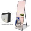 Full Length Mirror Standing 65''x22'' for Bedroom with Aluminum Frame;  Large Full Body Floor Mirror Wall Hanging or Leaning Modern Decor for Dressing