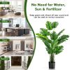 1/2pcs 5 Feet Artificial Tree Faux Monstera Deliciosa Plant for Home Indoor and Outdoor