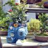 1pc Funny Indoor And Outdoor Flower Pots Resin Denim Pants Ornaments Creative Flower Pot Decoration Crafts Retro Garden Decoration