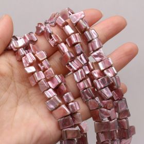 Natural Cow Head Shell Beads Beads DIY Jewelry Accessories (Color: Pink)