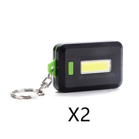 Portable Mini Carabiner Glare Work Lamp (Option: Green-2PCS)