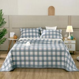 New Cotton Bed Cover Three-piece Set (Option: Lang Ge-Three piece set 230x250cm)