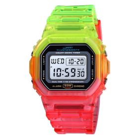 Transparent Belt Sports Watch Female (Option: Mixed Color3)